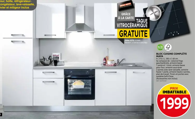 Offre: Bloc cuisine complète maya