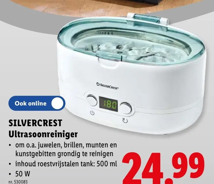 Promotie: Ultrasoonreiniger