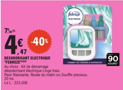 Offre: Désodorisant électrique