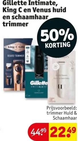 Aanbieding: Intimate, King C en Venus huid en schaamhaar trimmer