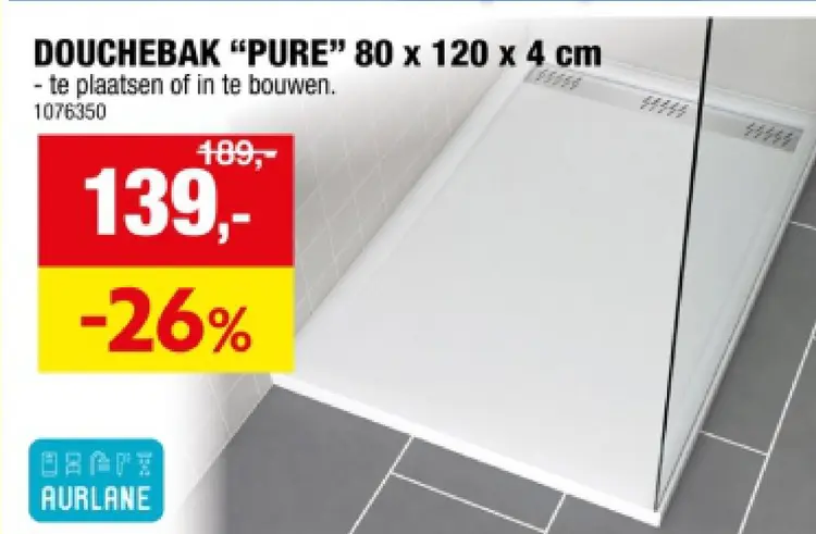 Promotie: Douchebak "pure"