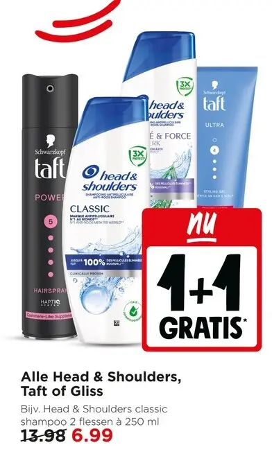 Aanbieding: Head & Shoulders, Taft of Gliss