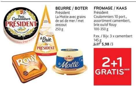 Offre: Coulommiers 10 port., assortiment camembert, 