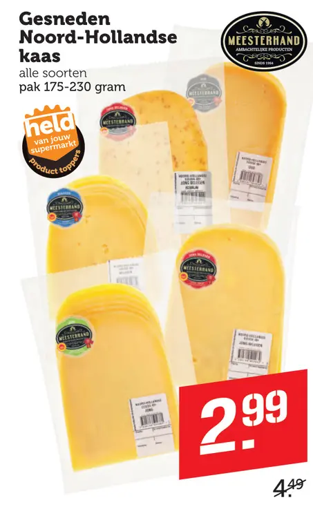 Aanbieding: Gesneden Noord-Hollandse kaas