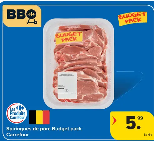 Offre: Spiringues de porc Budget pack