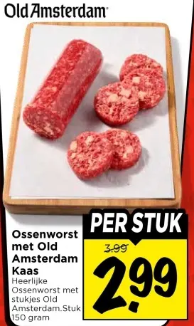 Ossenworst met Old Amsterdam Kaas