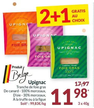 Offre: Tranche de foie gras