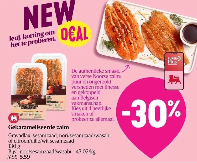 Promotie: Gekarameliseerde zalm