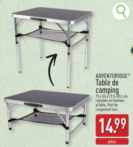 Offre: Table de camping