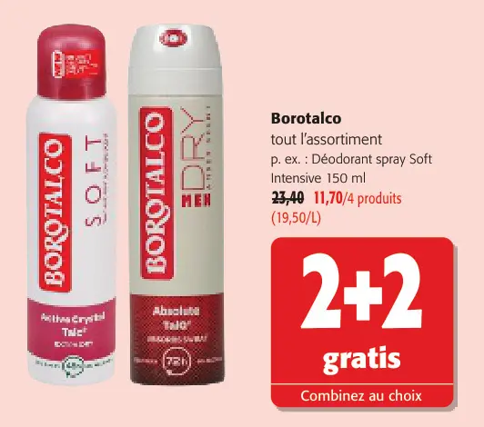 Offre: Déodorant spray Soft Intensive