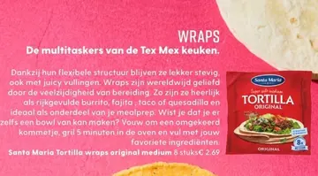 Aanbieding: Santa Maria Tortilla wraps original medium