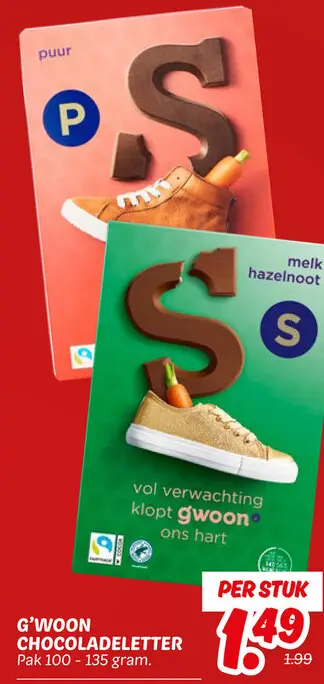Aanbieding: Chocoladeletter