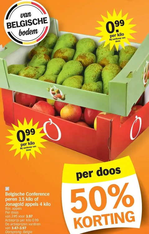 Promotie: Peren en Jonagold appels