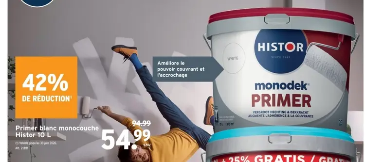 Offre: Primer blanc monocouche