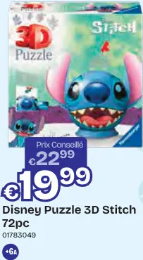 Offre: Puzzle 3D 72pc