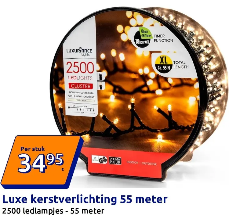 Promotie: Luxuriance Lights Luxe kerstverlichting 55 meter