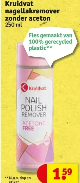Aanbieding: nagellakremover zonder aceton