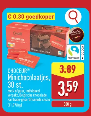 Promotie: Minichocolaatjes