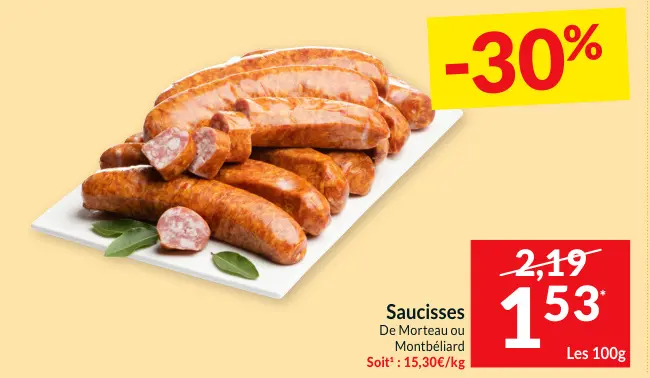 Offre: Saucisses