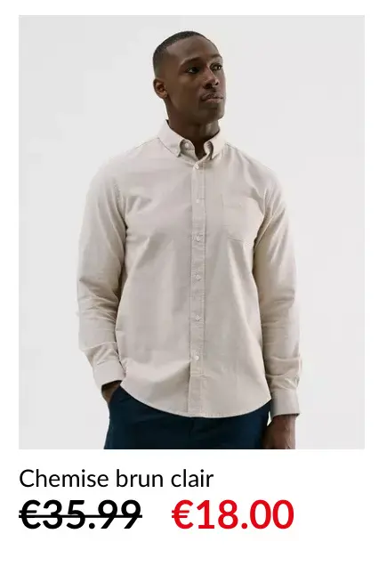 Offre: Chemise brun clair
