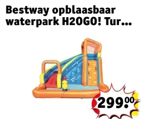 Aanbieding: Bestway opblaasbaar waterpark H2OGO! Tur...