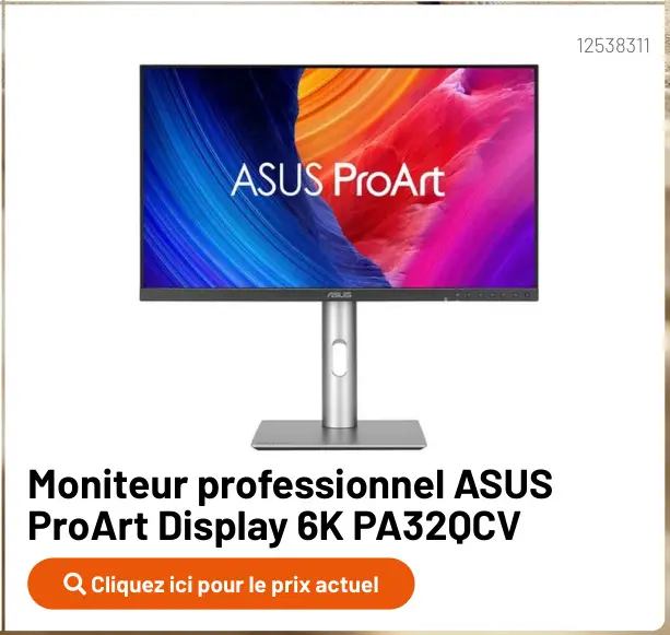 Offre: Moniteur professionnel ASUS ProArt Display 6K PA32QCV