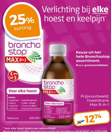 Aanbieding: Bronchostop hoestdrank Max 8-in-1