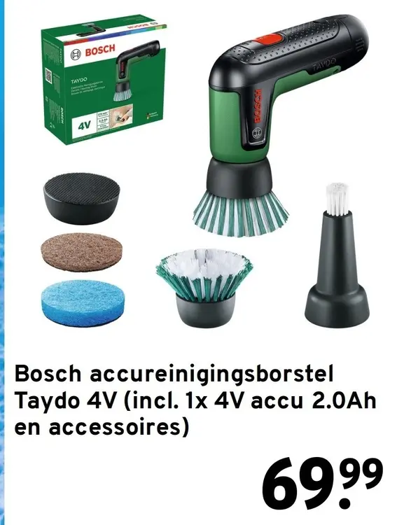 Aanbieding: Accureinigingsborstel Taydo 4V