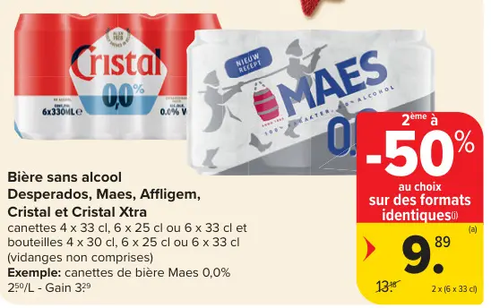 Offre: Bière sans alcool