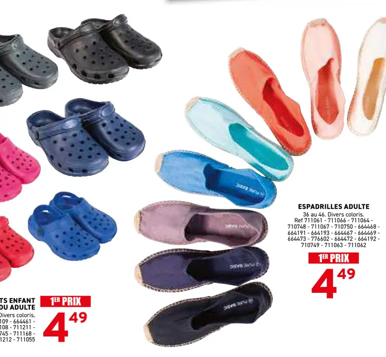 Offre: Espadrilles adulte