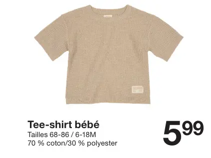 Offre: Tee-shirt bébé