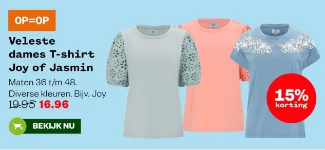 Aanbieding: Veleste dames T-shirt