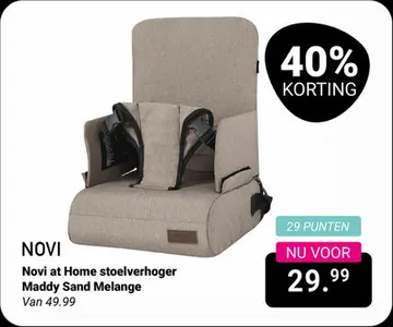Aanbieding: Novi at Home stoelverhoger Maddy Sand Melange