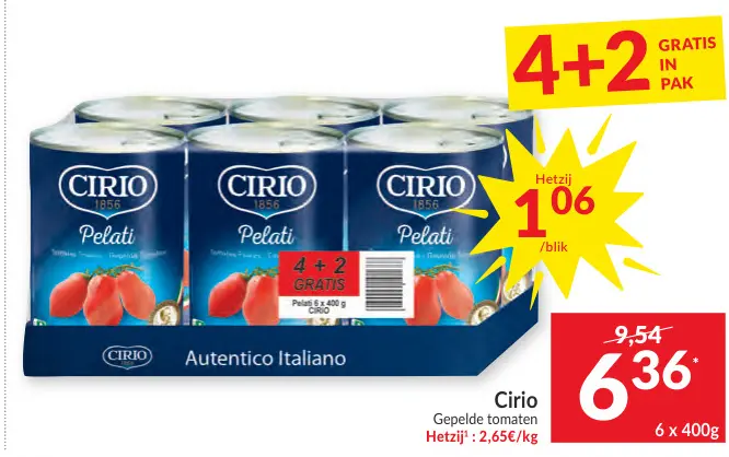 Promotie: Gepelde tomaten