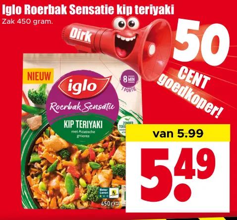 Aanbieding: Roerbak Sensatie kip teriyaki