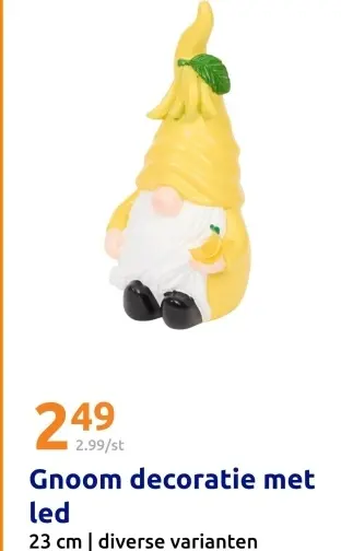 Aanbieding: Gnoom decoratie met led