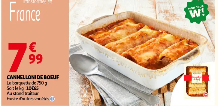 Promotie: Cannelloni de boeuf