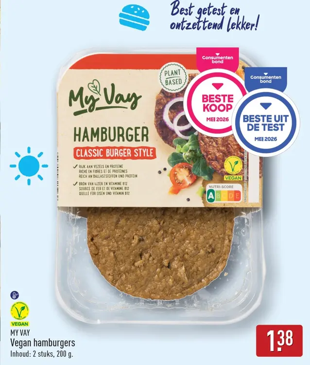Aanbieding: Vegan hamburgers