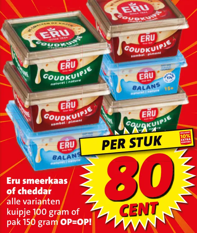 Aanbieding: Smeerkaas of cheddar