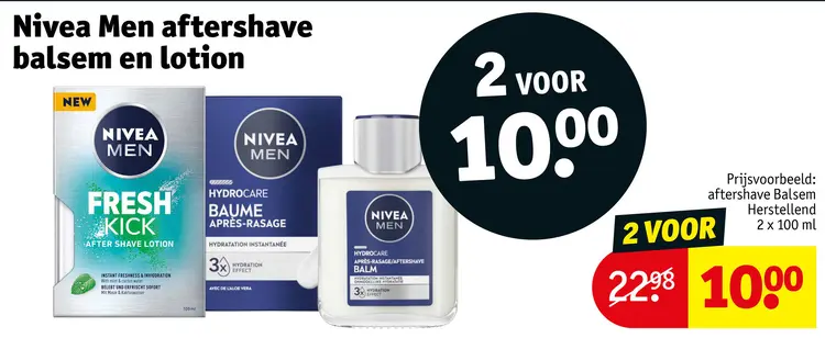 Aanbieding: Nivea Men aftershave balsem en lotion