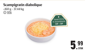 Aanbieding: Scampigratin diabolique