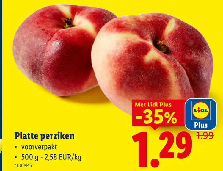 Promotie: Platte perziken