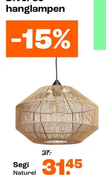 Aanbieding: Segi hanglamp