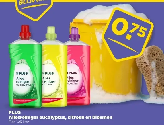 Allesreiniger eucalyptus, citroen en bloemen