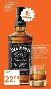 Aanbieding: Jack Daniel's Tennessee Whiskey