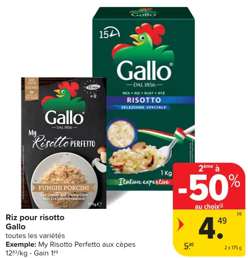 Offre: Riz pour risotto