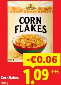 Aanbieding: Crownfield Cornflakes