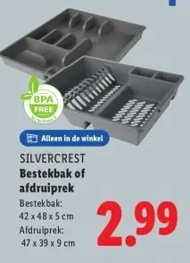 Aanbieding: SILVERCREST Bestekbak of afdruiprek