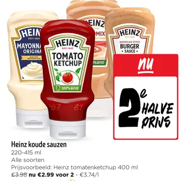 Aanbieding: Heinz koude sauzen