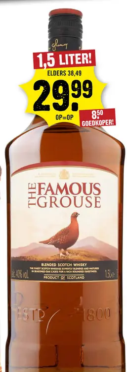 Aanbieding: The Famous Grouse Blended Scotch Whisky